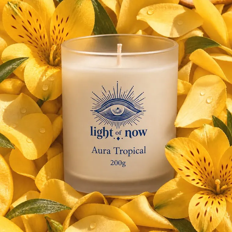Vela aromática Aura Tropical da Light of Now